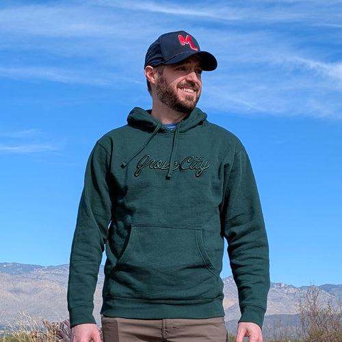 Grove City Puff Embroidery Hoodie